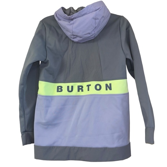 Burton Crown Weatherproof Purple Gray Neon Women’s XS performance pullover - Picture 7 of 14
